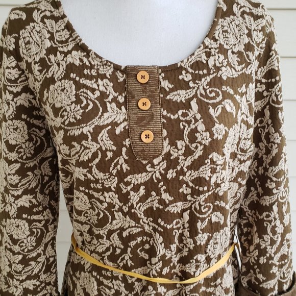 NWT Nick and Me Tunic style dress with long sleeves and a tapestry design - Picture 2 of 9